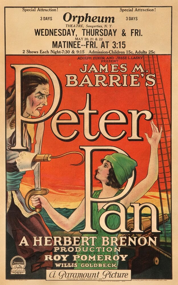 Питер Пэн (1924) постер
